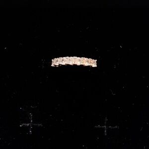 Elegant Silver Band with Sparkling Stones